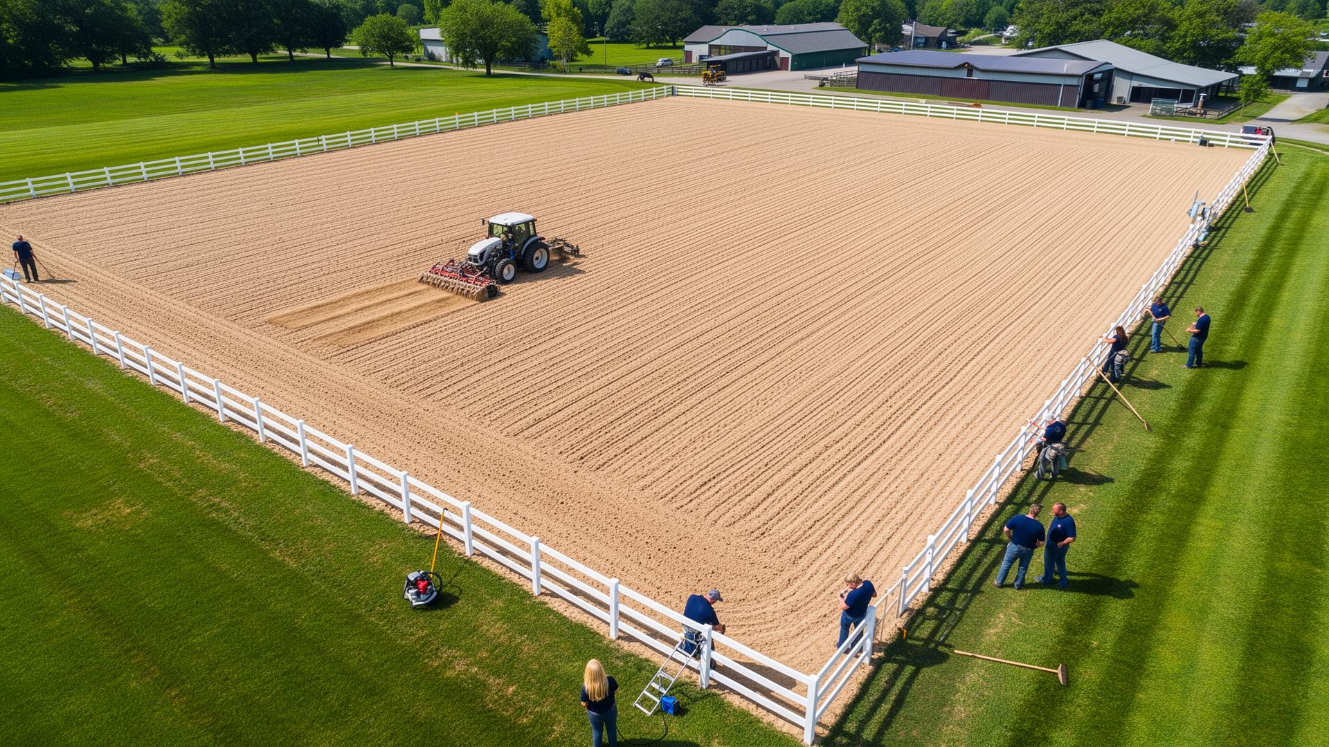 Performance Footing® team and engineered equestrian arena